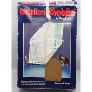 Vintage 1987 Pansy Ellen Beachball Bears Mobile With Box  TESTED